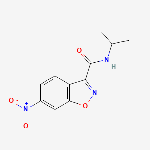 molecular formula C11H11N3O4 B2565397 N-isopropyl-6-nitro-1,2-benzisoxazole-3-carboxamide CAS No. 400080-49-1