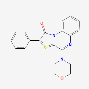 4-Morpholino-2-phenylthiazolo[3,2-a]quinoxalin-10-ium-1-olate