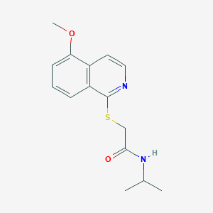 N-isopropyl-2-((5-methoxyisoquinolin-1-yl)thio)acetamide