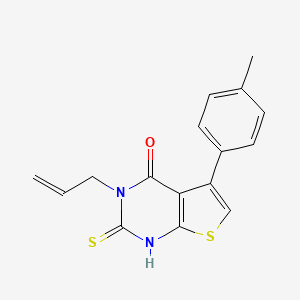 5-(4-methylphenyl)-3-(prop-2-en-1-yl)-2-sulfanyl-3H,4H-thieno[2,3-d]pyrimidin-4-one