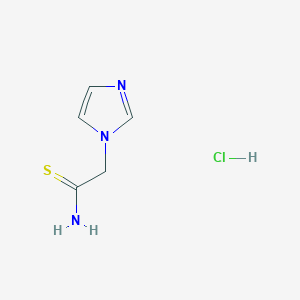 2-(1H-imidazol-1-yl)ethanethioamide hydrochloride