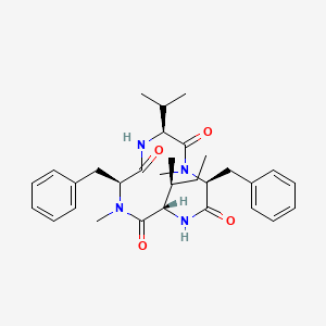 molecular formula C31H42N4O4 B2565461 N-Methylcyclo(L-Phe-L-Ile-N-methyl L-Phe-L-Val-) 