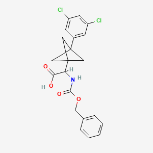 2-[3-(3,5-Dichlorophenyl)-1-bicyclo[1.1.1]pentanyl]-2-(phenylmethoxycarbonylamino)acetic acid