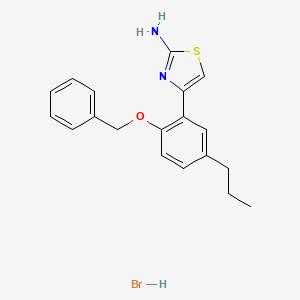 4-[2-(Benzyloxy)-5-propylphenyl]-1,3-thiazol-2-amine hydrobromide