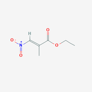 molecular formula C6H9NO4 B2565491 (E)-Ethyl 2-methyl-3-nitroacrylate CAS No. 1070237-84-1