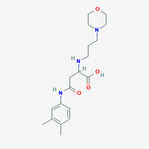 4-((3,4-Dimethylphenyl)amino)-2-((3-morpholinopropyl)amino)-4-oxobutanoic acid