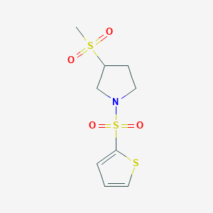 3-(Methylsulfonyl)-1-(thiophen-2-ylsulfonyl)pyrrolidine