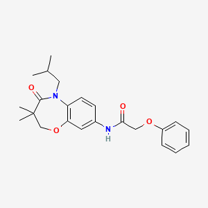 N-(5-isobutyl-3,3-dimethyl-4-oxo-2,3,4,5-tetrahydrobenzo[b][1,4]oxazepin-8-yl)-2-phenoxyacetamide