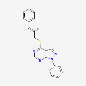 4-(cinnamylthio)-1-phenyl-1H-pyrazolo[3,4-d]pyrimidine