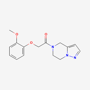 1-(6,7-dihydropyrazolo[1,5-a]pyrazin-5(4H)-yl)-2-(2-methoxyphenoxy)ethanone