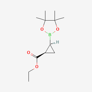 Ethyl (1R,2S)-2-(4,4,5,5-tetramethyl-1,3,2-dioxaborolan-2-yl)cyclopropane-1-carboxylate