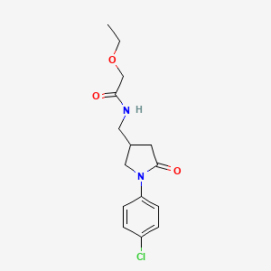 N-((1-(4-chlorophenyl)-5-oxopyrrolidin-3-yl)methyl)-2-ethoxyacetamide