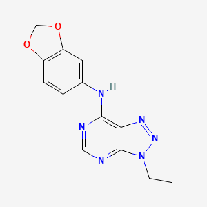 N-(1,3-benzodioxol-5-yl)-3-ethyltriazolo[4,5-d]pyrimidin-7-amine
