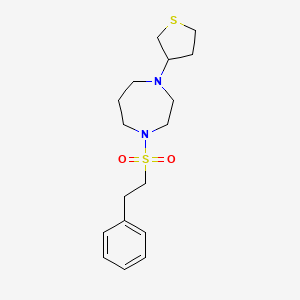 1-(Phenethylsulfonyl)-4-(tetrahydrothiophen-3-yl)-1,4-diazepane