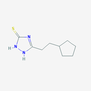 molecular formula C9H15N3S B2565556 5-(2-cyclopentylethyl)-4H-1,2,4-triazole-3-thiol CAS No. 911208-58-7