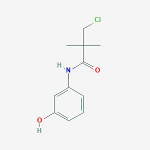 3-chloro-N-(3-hydroxyphenyl)-2,2-dimethylpropanamide