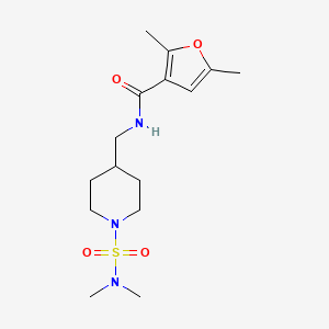 N-((1-(N,N-dimethylsulfamoyl)piperidin-4-yl)methyl)-2,5-dimethylfuran-3-carboxamide