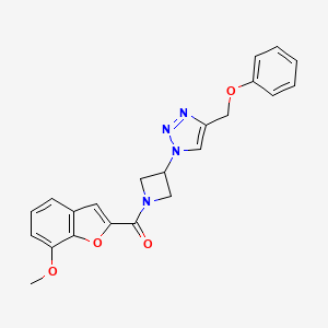 (7-methoxybenzofuran-2-yl)(3-(4-(phenoxymethyl)-1H-1,2,3-triazol-1-yl)azetidin-1-yl)methanone