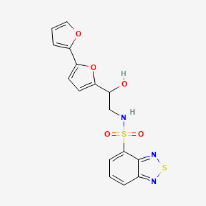 N-(2-{[2,2'-bifuran]-5-yl}-2-hydroxyethyl)-2,1,3-benzothiadiazole-4-sulfonamide