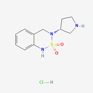 (R)-3-Pyrrolidin-3-yl-3,4-dihydro-1H-benzo[1,2,6]thiadiazine 2,2-dioxide hydrochloride