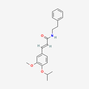 (E)-3-(4-isopropoxy-3-methoxyphenyl)-N-phenethylacrylamide