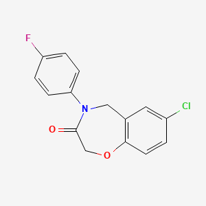 7-chloro-4-(4-fluorophenyl)-4,5-dihydro-1,4-benzoxazepin-3(2H)-one