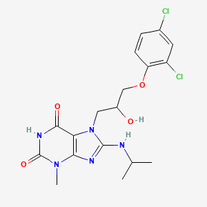 7-(3-(2,4-dichlorophenoxy)-2-hydroxypropyl)-8-(isopropylamino)-3-methyl-1H-purine-2,6(3H,7H)-dione