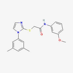 2-[1-(3,5-dimethylphenyl)imidazol-2-yl]sulfanyl-N-(3-methoxyphenyl)acetamide