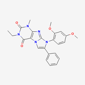 8-(2,4-dimethoxyphenyl)-3-ethyl-1-methyl-7-phenyl-1H-imidazo[2,1-f]purine-2,4(3H,8H)-dione