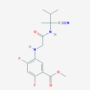 Methyl 5-({[(1-cyano-1,2-dimethylpropyl)carbamoyl]methyl}amino)-2,4-difluorobenzoate
