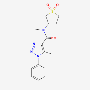 N-(1,1-dioxidotetrahydrothiophen-3-yl)-N,5-dimethyl-1-phenyl-1H-1,2,3-triazole-4-carboxamide