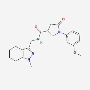 1-(3-methoxyphenyl)-N-((1-methyl-4,5,6,7-tetrahydro-1H-indazol-3-yl)methyl)-5-oxopyrrolidine-3-carboxamide