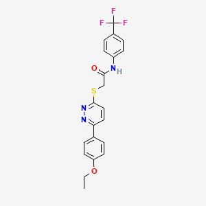 2-((6-(4-ethoxyphenyl)pyridazin-3-yl)thio)-N-(4-(trifluoromethyl)phenyl)acetamide