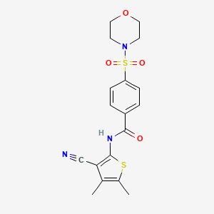 N-(3-cyano-4,5-dimethylthiophen-2-yl)-4-(morpholinosulfonyl)benzamide