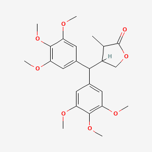 4-[Bis(3,4,5-trimethoxyphenyl)methyl]-3-methyloxolan-2-one