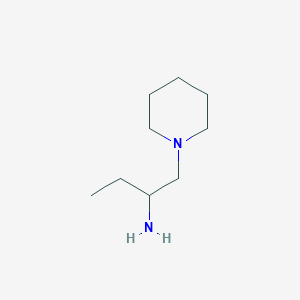 molecular formula C9H20N2 B2565843 1-Piperidin-1-ylmethyl-propylamine CAS No. 62453-97-8