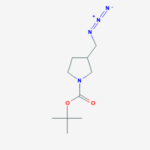 molecular formula C10H18N4O2 B2565904 Tert-butyl 3-(azidomethyl)pyrrolidine-1-carboxylate CAS No. 1225218-67-6