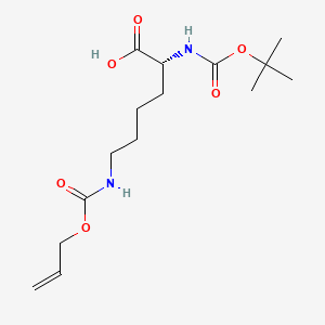 molecular formula C15H26N2O6 B2565941 N-Boc-N'-allyloxycarbonyl-D-lysine dicyclohexyl ammonium salt CAS No. 327156-93-4; 327156-94-5