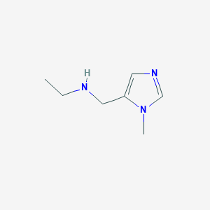 molecular formula C7H13N3 B2565954 ethyl[(1-methyl-1H-imidazol-5-yl)methyl]amine CAS No. 1493547-84-4