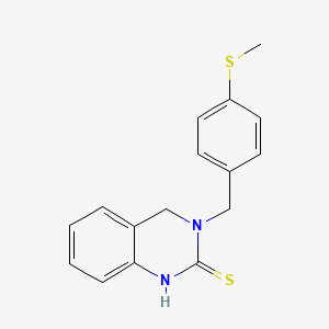 B2566059 3-(4-(methylthio)benzyl)-3,4-dihydroquinazoline-2(1H)-thione CAS No. 1030123-00-2