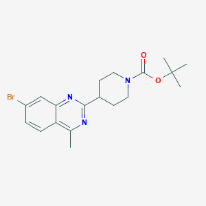molecular formula C19H24BrN3O2 B2566066 Tert-butyl 4-(7-bromo-4-methylquinazolin-2-yl)piperidine-1-carboxylate CAS No. 2503205-68-1