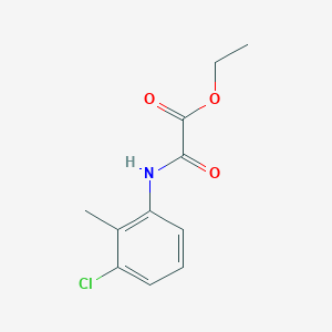 molecular formula C11H12ClNO3 B2566147 Ethyl [(3-chloro-2-methylphenyl)amino](oxo)acetate CAS No. 341940-71-4