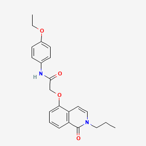 B2566172 N-(4-ethoxyphenyl)-2-(1-oxo-2-propylisoquinolin-5-yl)oxyacetamide CAS No. 903271-29-4
