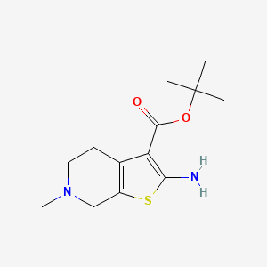 molecular formula C13H20N2O2S B2566177 Tert-butyl 2-amino-6-methyl-4,5,6,7-tetrahydrothieno[2,3-c]pyridine-3-carboxylate CAS No. 353467-24-0