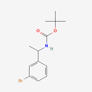 B2566193 tert-Butyl (1-(3-bromophenyl)ethyl)carbamate CAS No. 375853-98-8; 477312-85-9