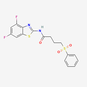 B2566315 N-(4,6-difluorobenzo[d]thiazol-2-yl)-4-(phenylsulfonyl)butanamide CAS No. 941878-18-8