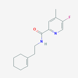 molecular formula C15H19FN2O B2566330 N-[2-(cyclohex-1-en-1-yl)ethyl]-5-fluoro-4-methylpyridine-2-carboxamide CAS No. 2415532-56-6