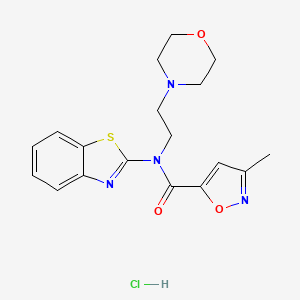 N-(benzo[d]thiazol-2-yl)-3-methyl-N-(2-morpholinoethyl)isoxazole-5-carboxamide hydrochloride
