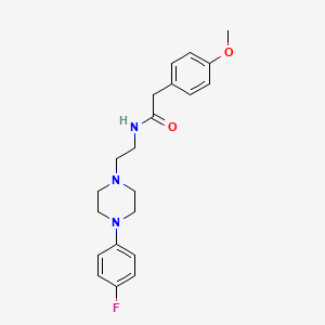 N-(2-(4-(4-fluorophenyl)piperazin-1-yl)ethyl)-2-(4-methoxyphenyl)acetamide