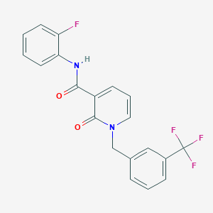N-(2-fluorophenyl)-2-oxo-1-(3-(trifluoromethyl)benzyl)-1,2-dihydropyridine-3-carboxamide